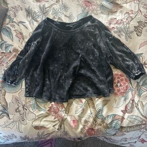 Black Tape Black Long Sleeve Top